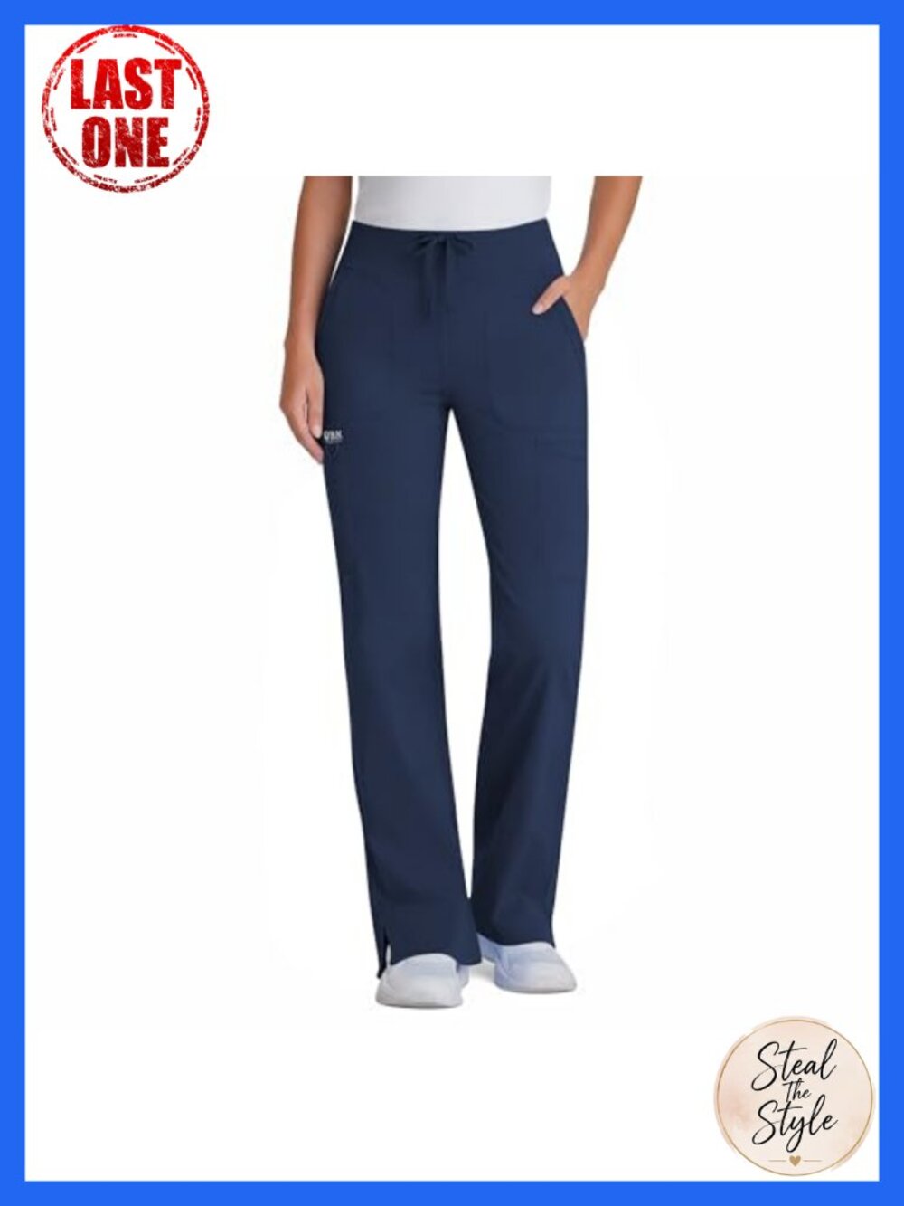 Womens Yoga Scrub Pants High Waist Straight Wide Leg Cargo Pocket Uniform Work